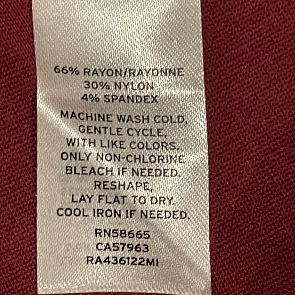 SOLD - NWT Rachel Parcell Square Neck Fit & Flare Dress in Red Cordovan Sz XXL - Picture 11 of 16